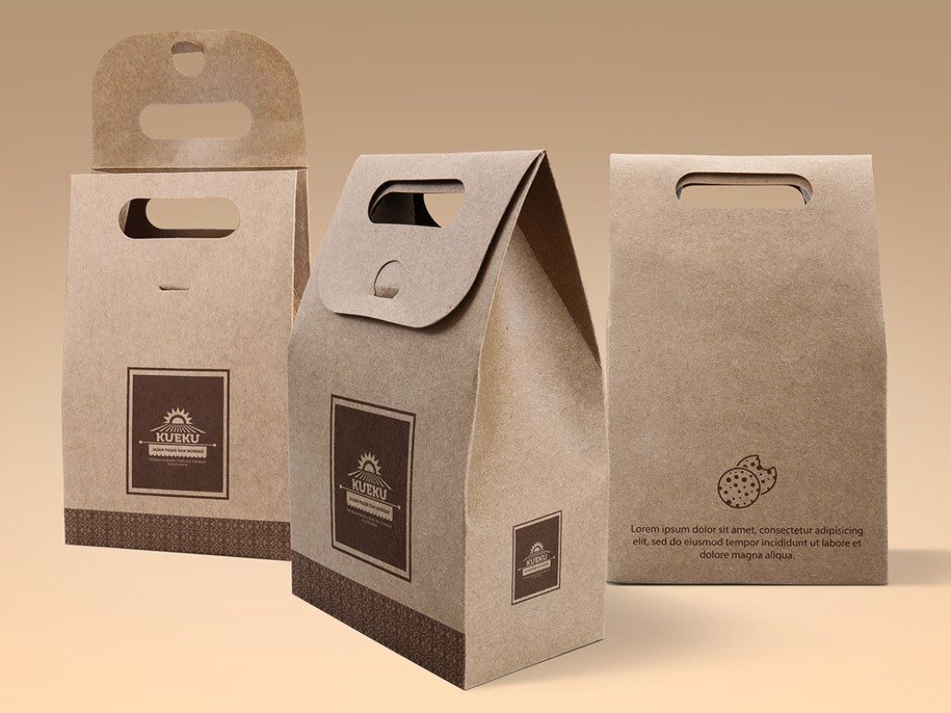 Giấy kraft thường được dùng để in túi giấy đựng cafe