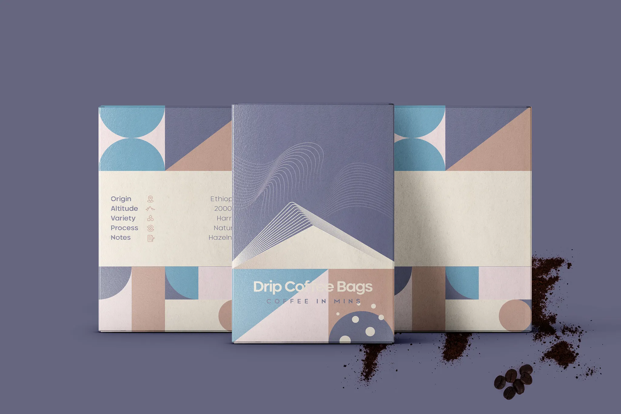 Hộp cà phê Gofe phong cách hiện đại, in hộp giấy kraft cán mờ, màu sắc chuẩn nhờ hệ thống IntelliTrax 2, mẫu hộp cà phê in tại xưởng đạt chuẩn PSO và IFS.