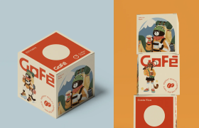 Hộp cà phê Gofe phong cách hiện đại, in hộp giấy kraft cán mờ, màu sắc chuẩn nhờ hệ thống IntelliTrax 2, mẫu hộp cà phê in tại xưởng đạt chuẩn PSO và IFS.