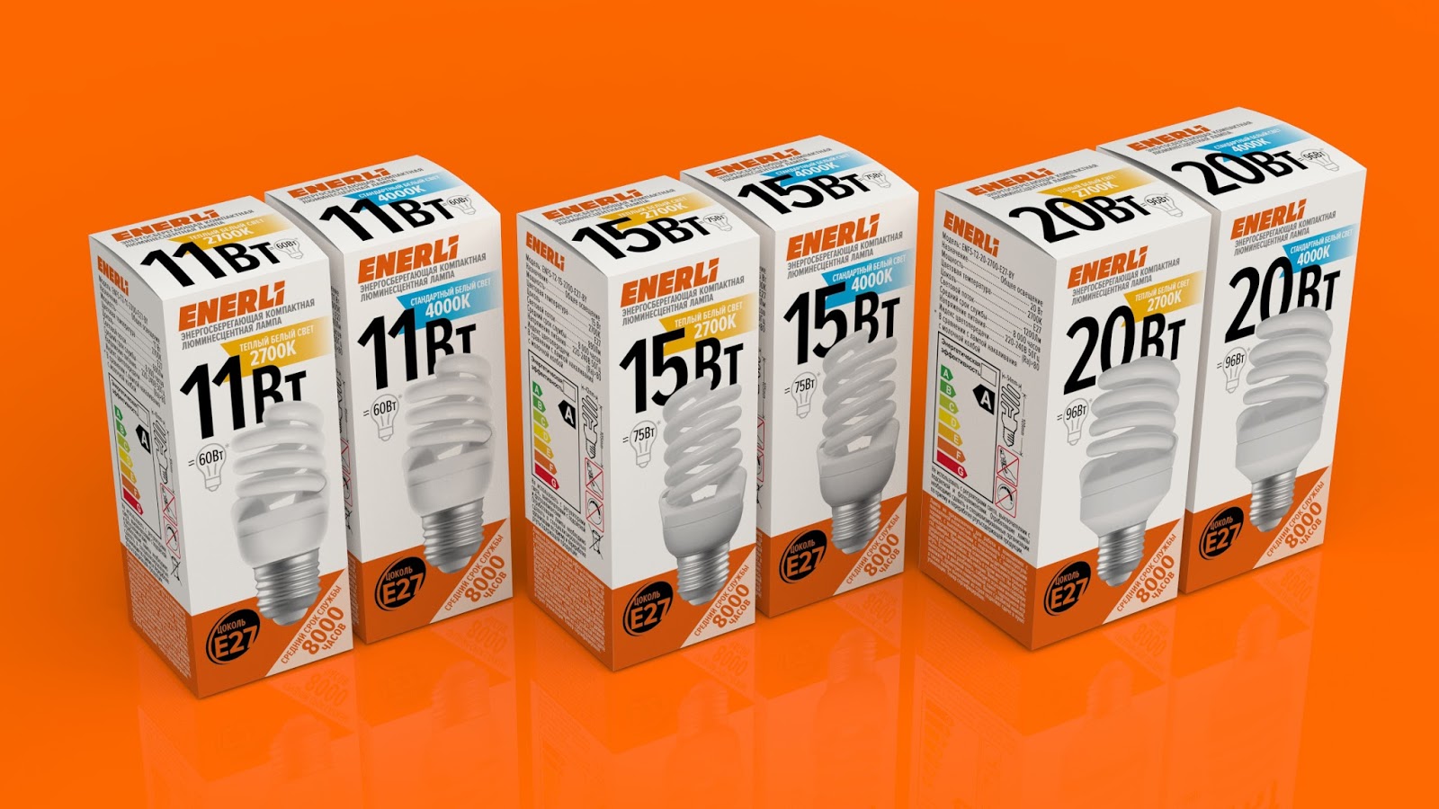 Hộp bao bì đựng bóng đèn compact bền chắc, in ấn số lượng lớn cho đối tác điện gia dụng