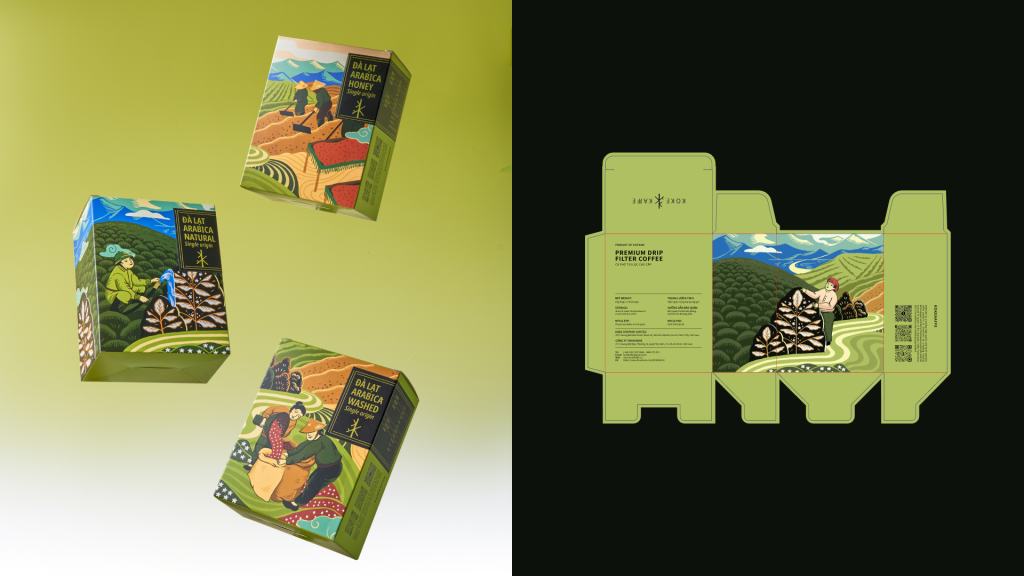 in hộp cà phê cao cấp, chất lượng đồng đều, màu sắc chuẩn xác, đạt ISO 22000:2018, HACCP CODEX 2020, IFS”